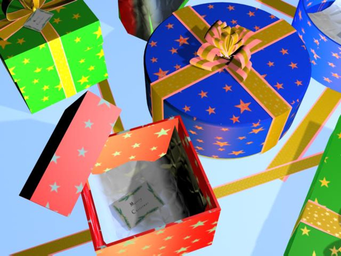 3d Model Openable Gift Box Set