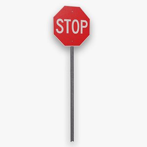stop sign 3D model