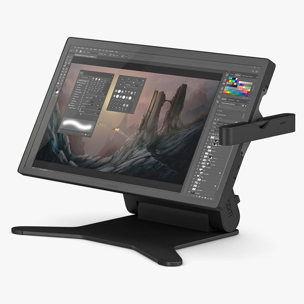 Wacom Cintiq Pro 27 (2D プログラム付き)3Dモデル - TurboSquid