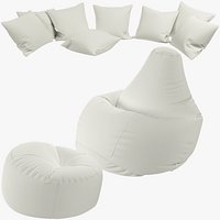 Bean Bag Chairs and Pillows Collection V5