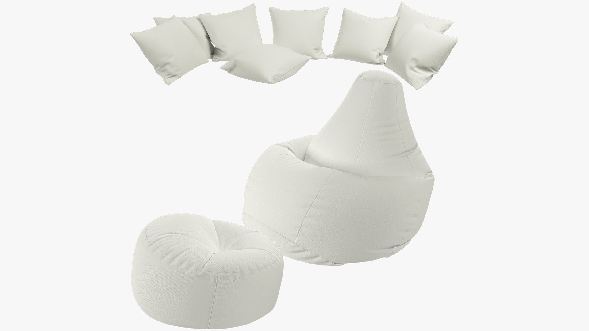 3D Bean Bag Chairs and Pillows Collection V5 https://p.turbosquid.com/ts-thumb/zt/WAHMkU/tg/bbcapc5_002/png/1623272492/1920x1080/fit_q87/934313816735dc4a327fda94fb6c84e69eeb8133/bbcapc5_002.jpg