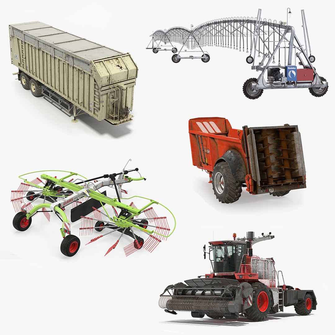 Farm Equipment Collection 3D model preview