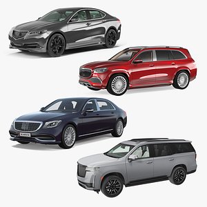 Luxury Cars Rigged Collection 3 3D model