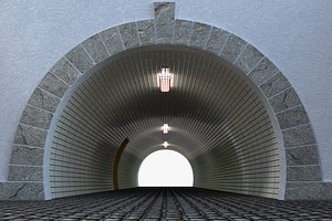 pedestrian tunnel model