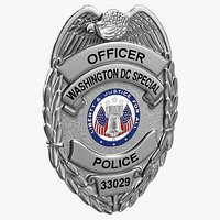 Police Badge Silver