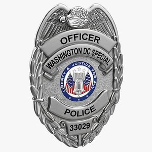 Police Badge Silver