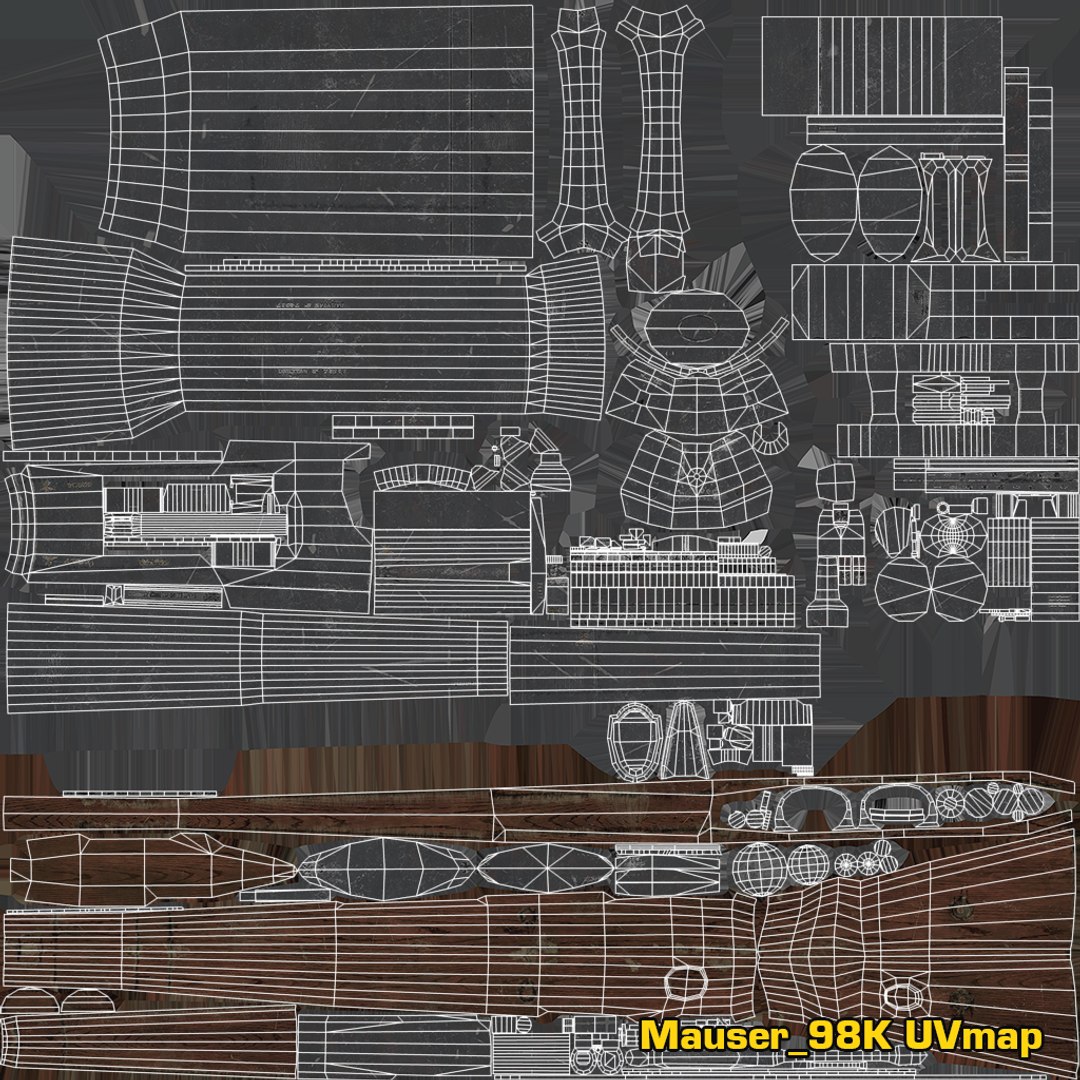 3D mauser 98k rifle model https://p.turbosquid.com/ts-thumb/zt/eiquPS/ec5R2h7k/uv/png/1561152860/1920x1080/fit_q87/5f1f5272ab7ce163a064b0f3067f2c1349f74548/uv.jpg