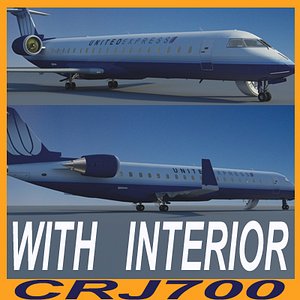 CRJ 700-united WITH INTERIOR