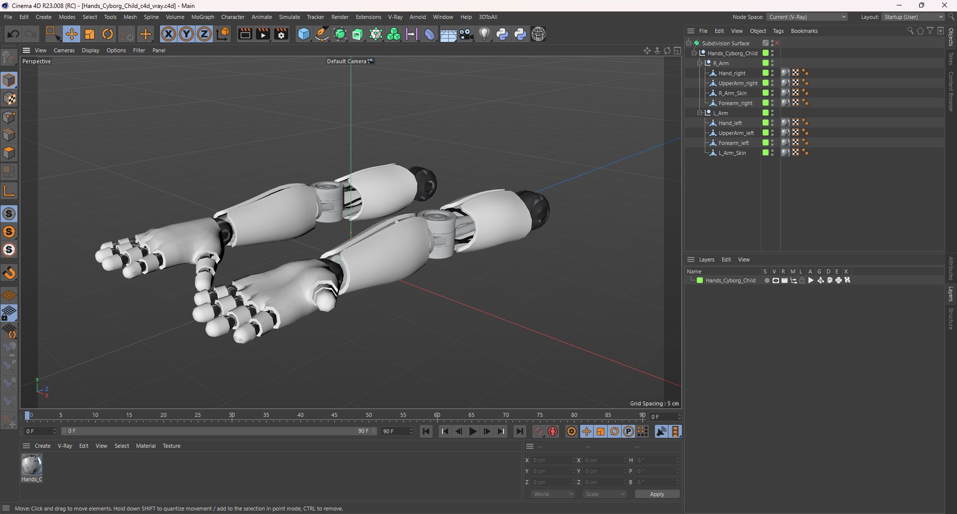 Hands Cyborg Child 3D - TurboSquid 2378171