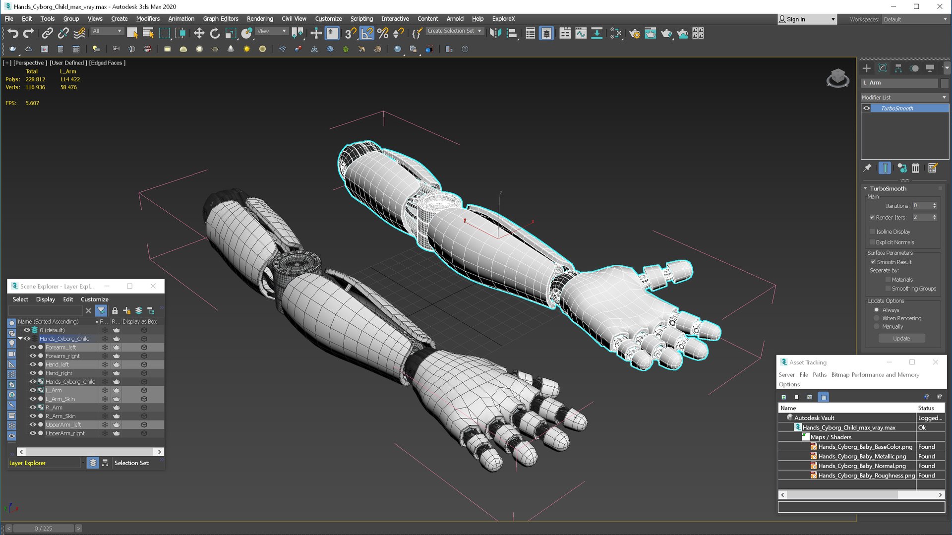 Hands Cyborg Child 3D - TurboSquid 2378171