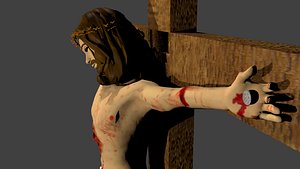 jesus cross 3d blend