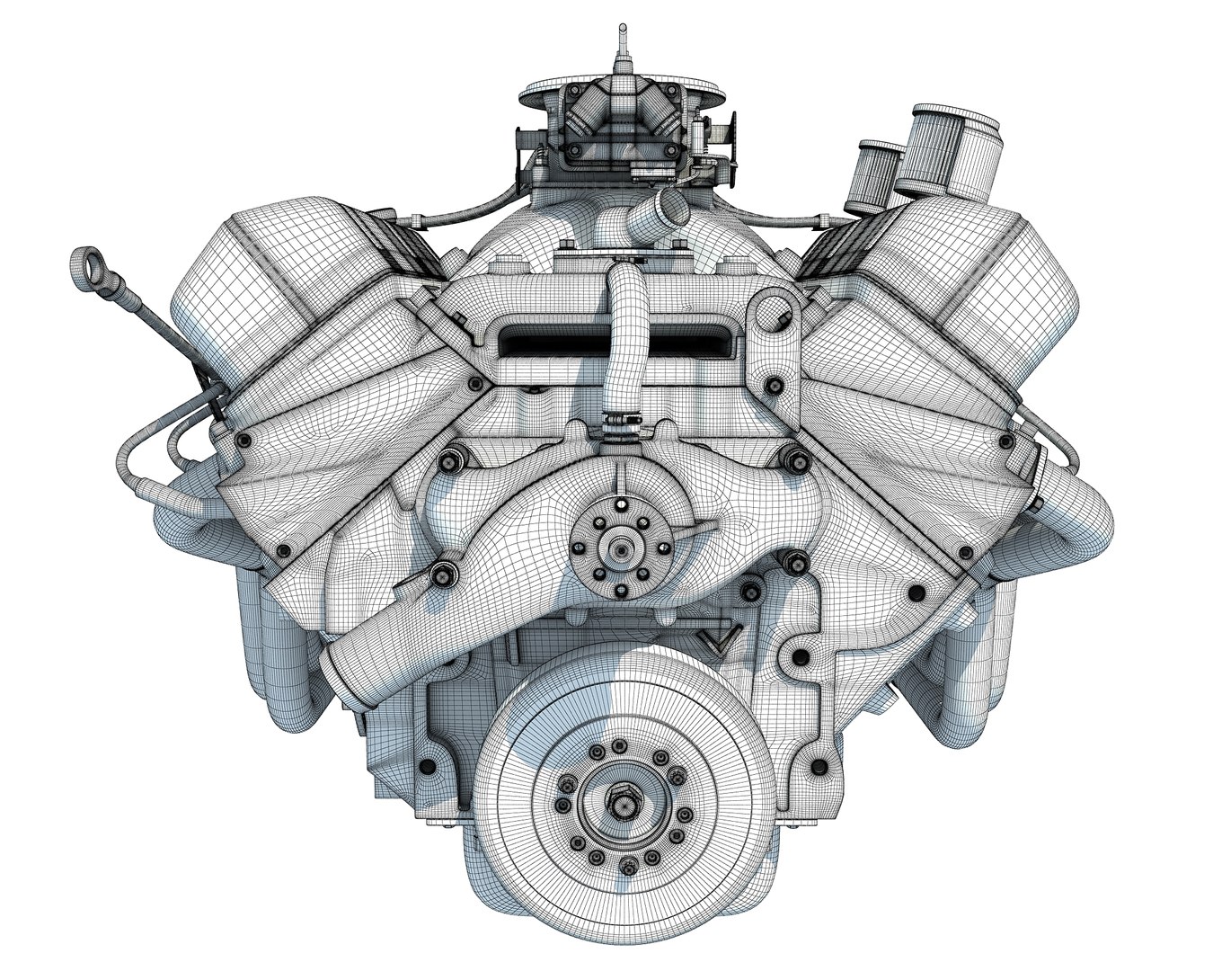 Big Block Crate Engine 3D - TurboSquid 1234225