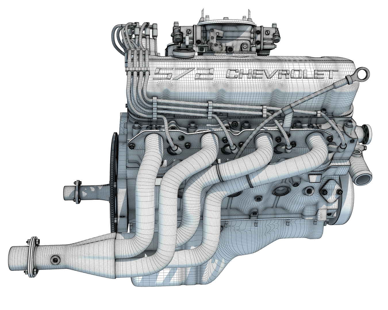 Big block crate engine 3D - TurboSquid 1234225