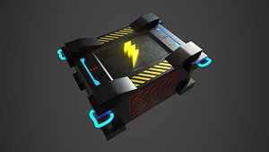 scifi crate 3D model