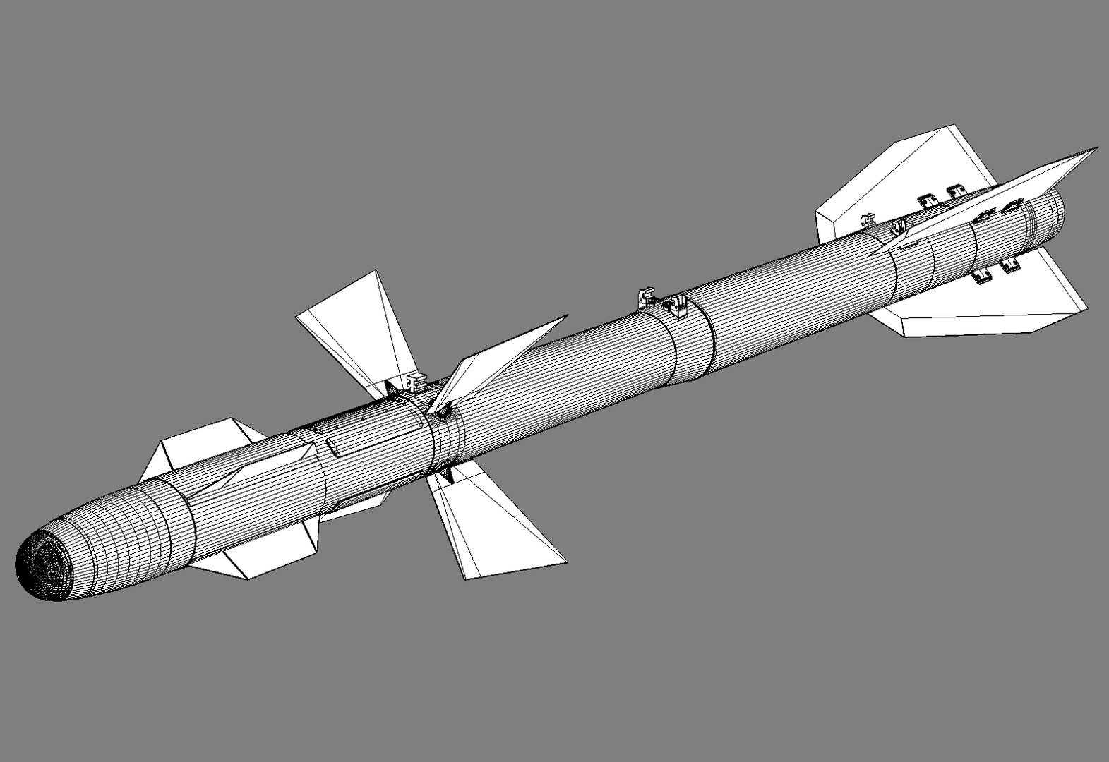 R-27 Missile 3d Model