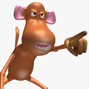 Monkey Cartoon Character