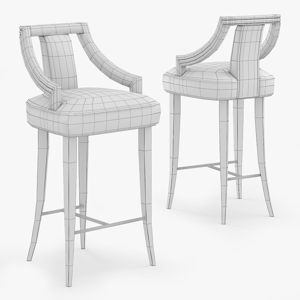 3D eanda-bar counter chair model - TurboSquid 1237648