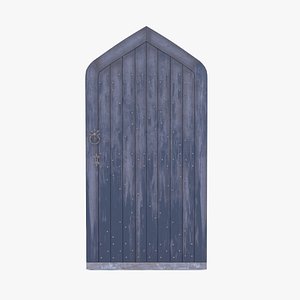 Castle Door 10 Low Poly Realistic 3D