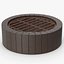3D Sewer Well Grate model