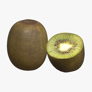 Kiwi Low Poly 3D model