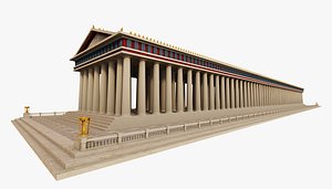Middle Stoa  Agora Greece 3D