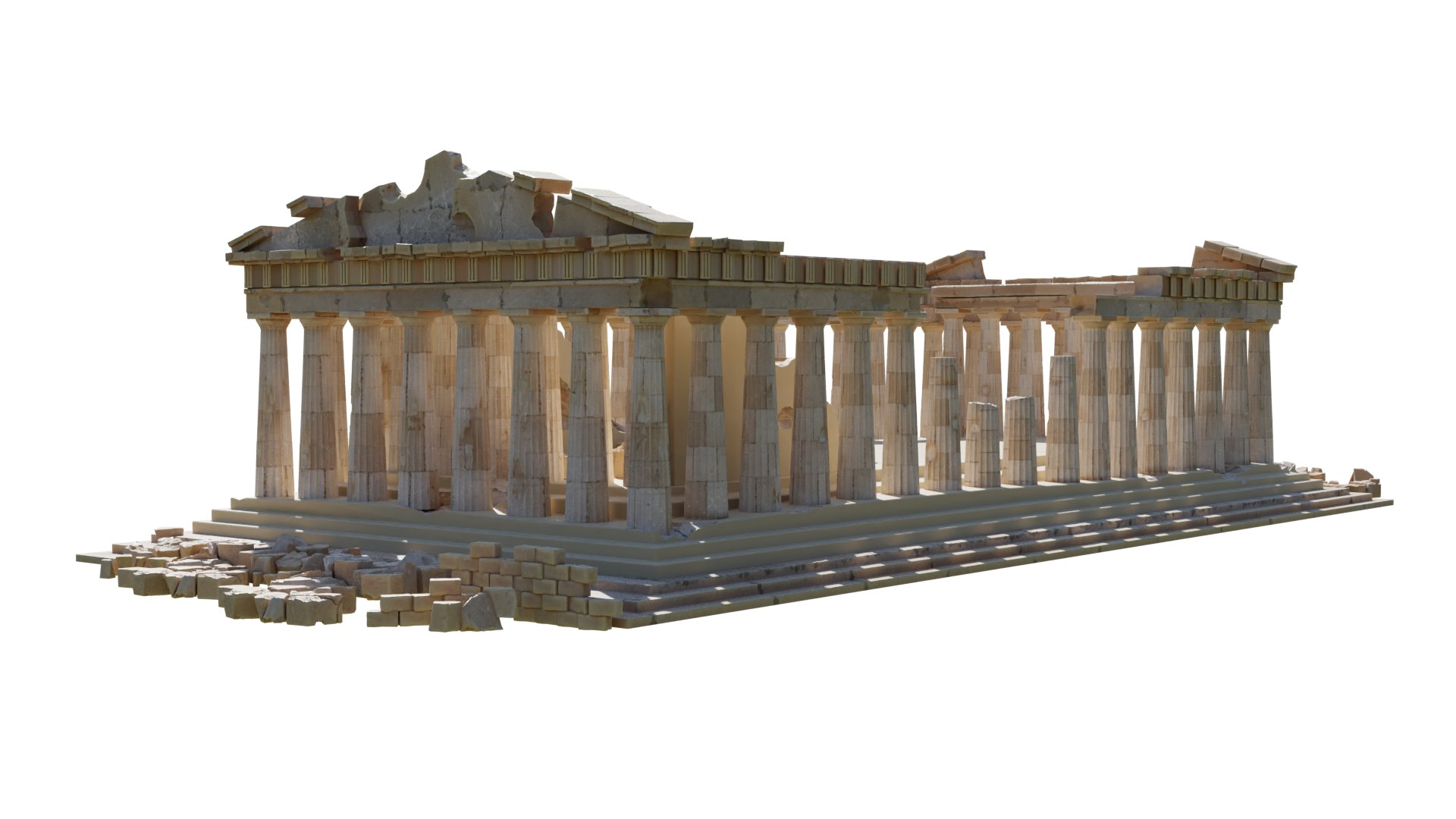 3D model Parthenon - Acropolis - TurboSquid 2099385