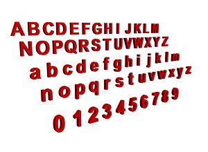 Letters and numbers