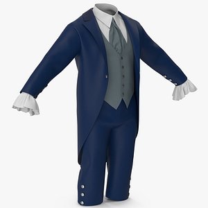 3D Tailcoat Suit model
