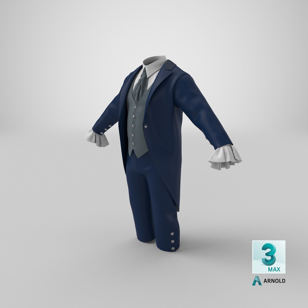 3D Tailcoat Suit model https://p.turbosquid.com/ts-thumb/zu/3ZDK14/n9/stemcell_max_arnold_render/png/1663648560/1920x1080/fit_q87/dac79b185e24c77fe71d7e8c5bc7e635b38d70ed/stemcell_max_arnold_render.jpg