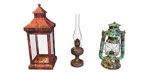 Old Lamps 3D model