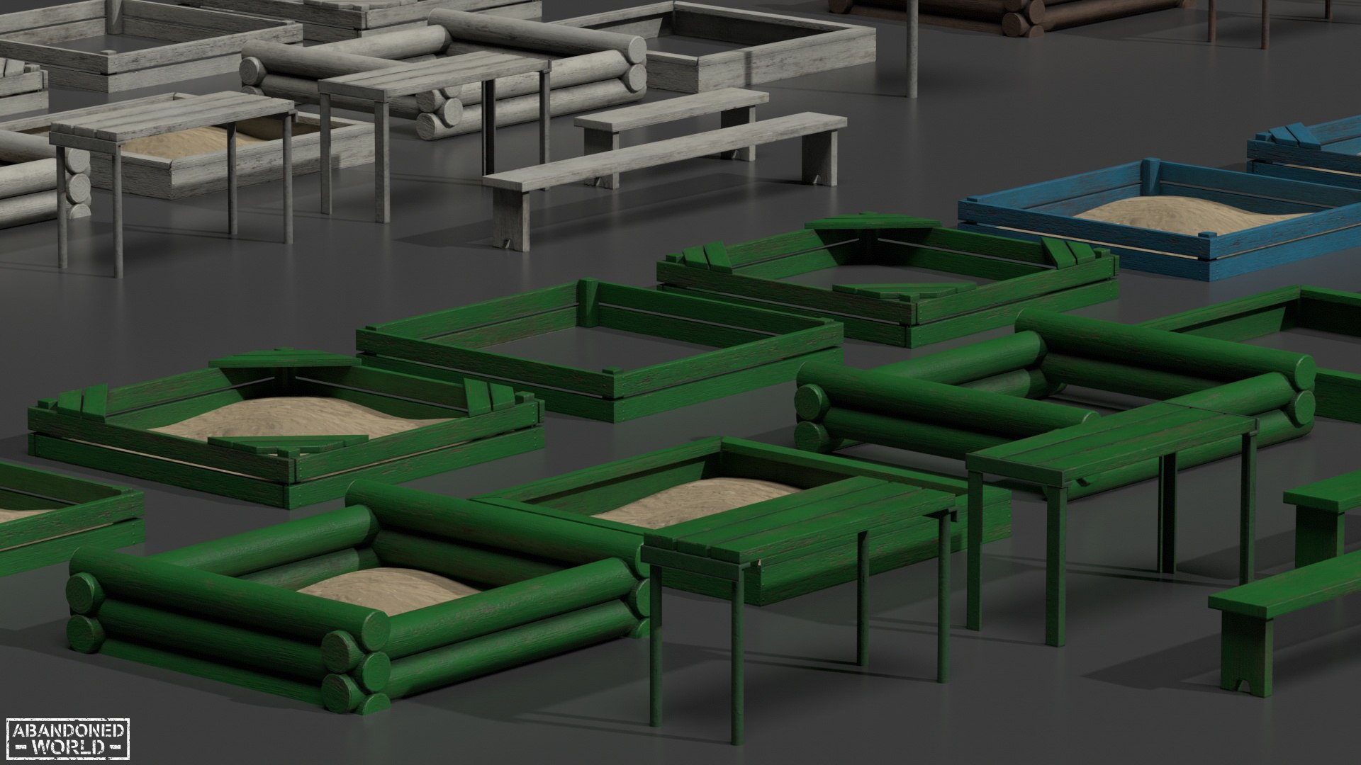 Sandbox Set For Playground 3D Model TurboSquid 1990327