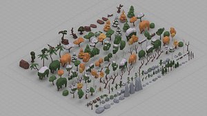 3D collection of Basemesh tree