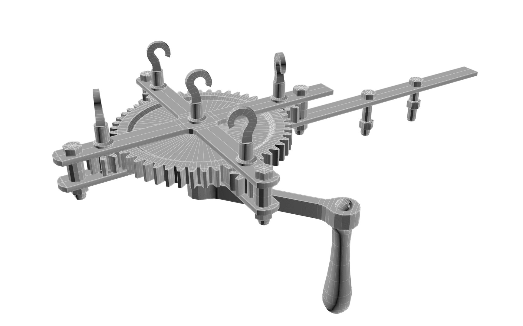 3D Model Old Rope Machine - TurboSquid 1327163
