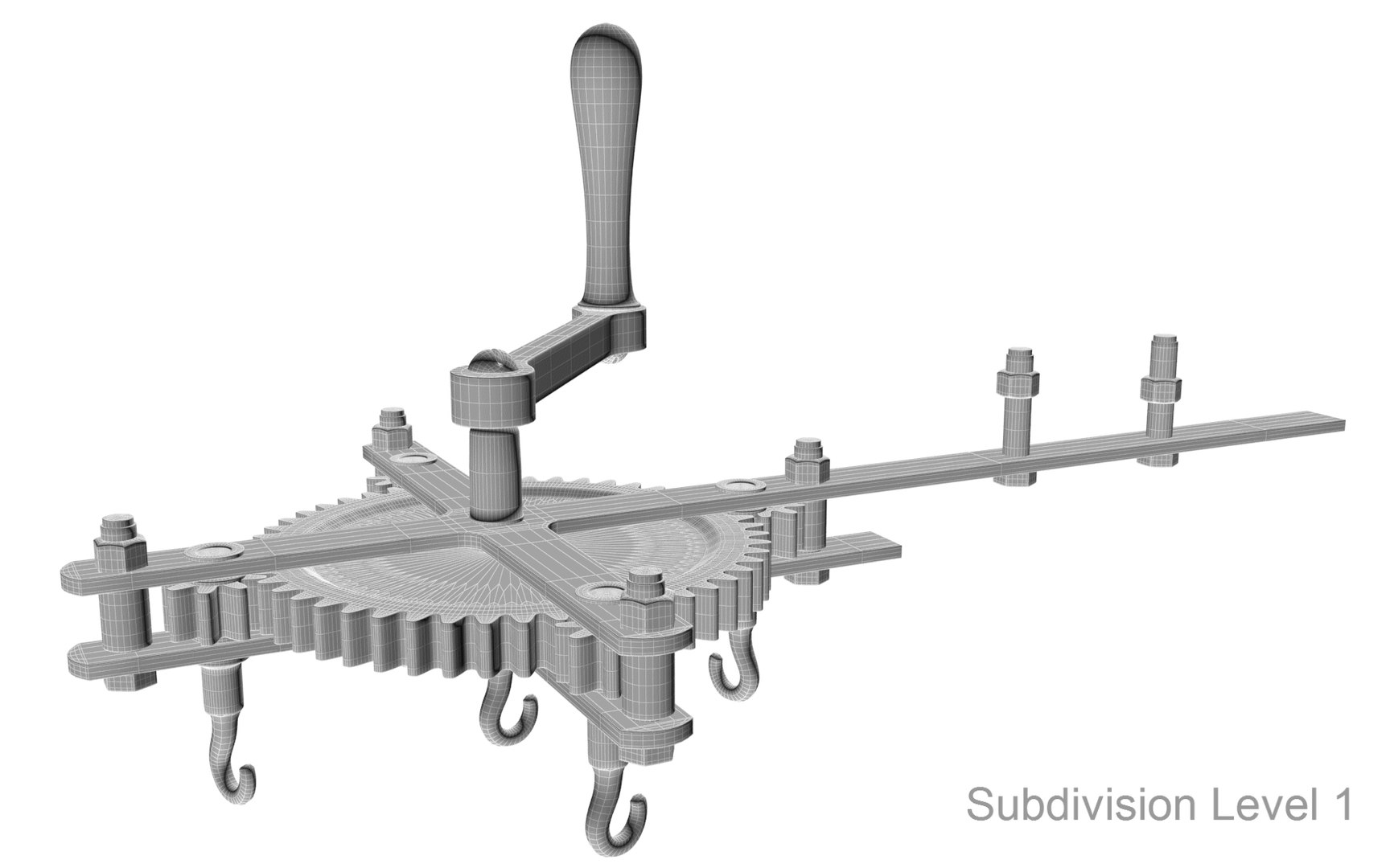 3D Model Old Rope Machine - TurboSquid 1327163