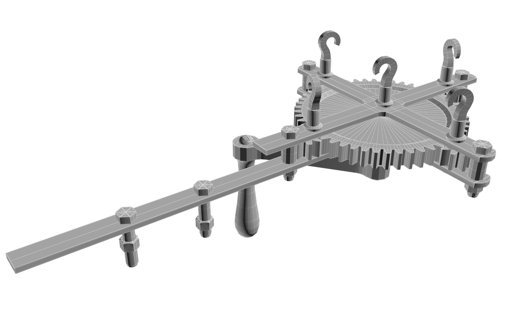 3D Model Old Rope Machine - TurboSquid 1327163