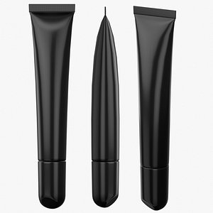 Minimalistic Slim Cosmetic Tube Mockup 3D model