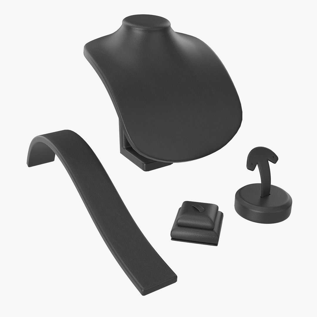 Leather Jewelry Display Stands 3D Model TurboSquid 1969807