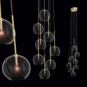 Ice Chadelier Sr6 Gold Light