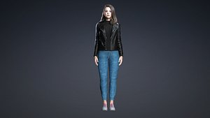 Jessie realistic  girl 3D model