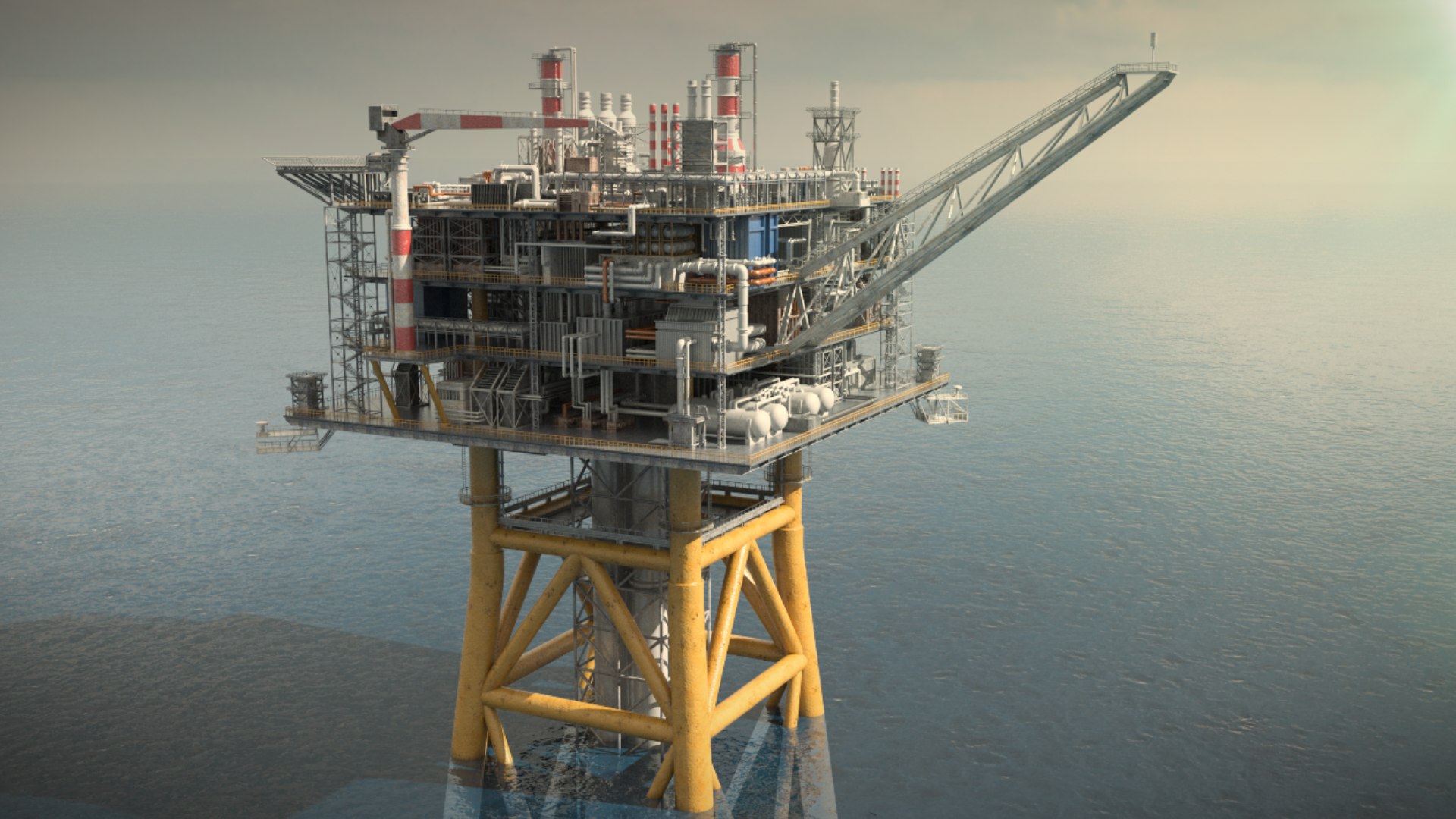 3D Model Solan Oilrig - TurboSquid 2395048
