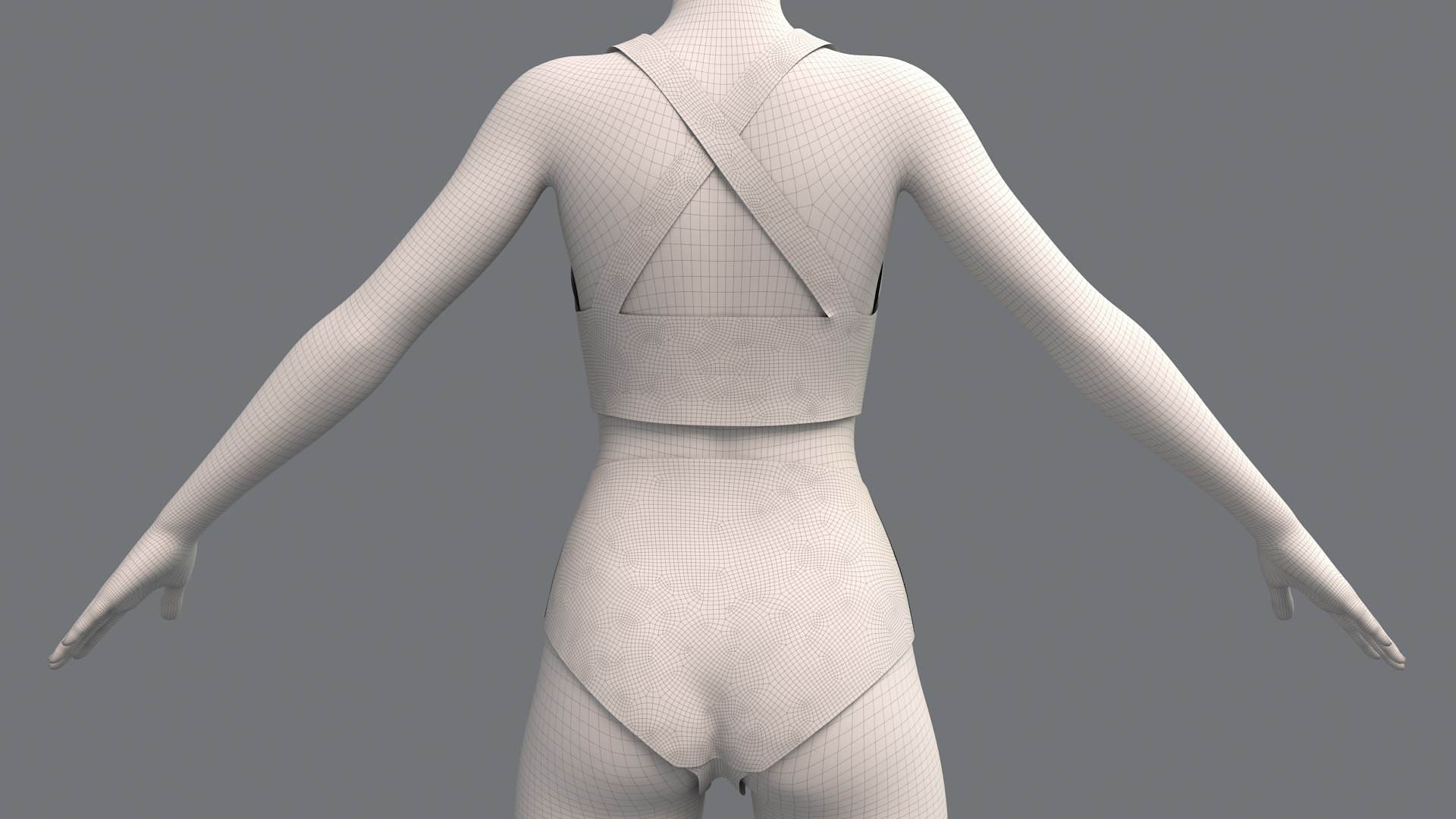 Transparent Female Half-Body Mannequin | 3D Photo Shoot Stand for Lingerie & Swimwear