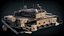 Burnt Type 99 Chinese Main Battle Tank