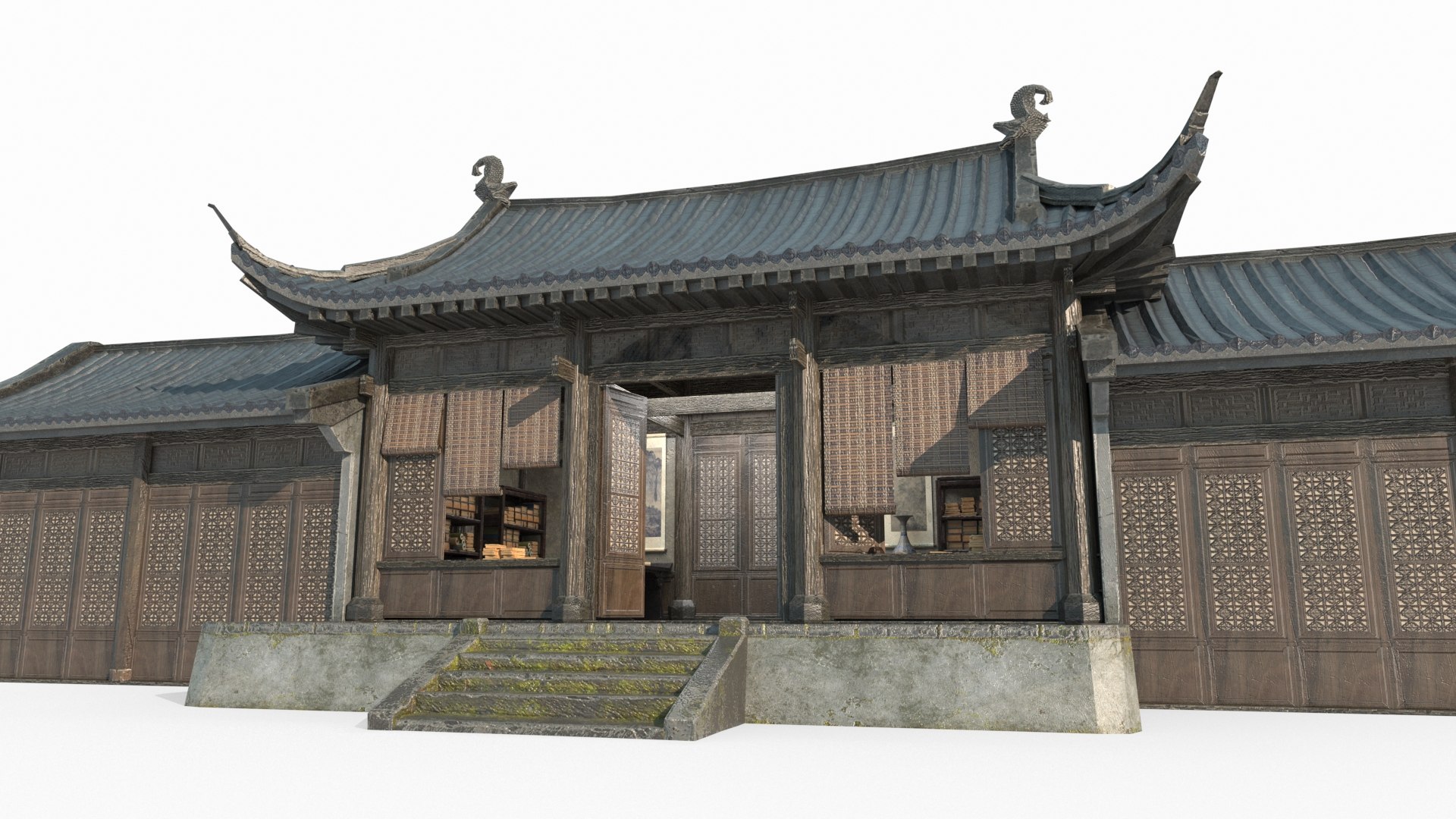 Asian Ancient Architecture Wing Room 3D - TurboSquid 2284043