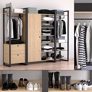wood wardrobe model