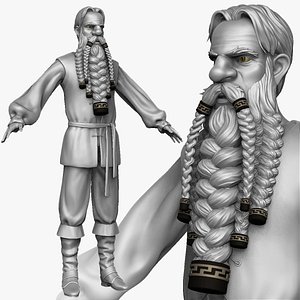 sculpt peasant man zbrush 3d obj