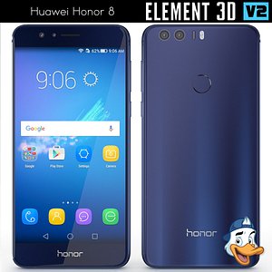 3d model huawei honor 8 element