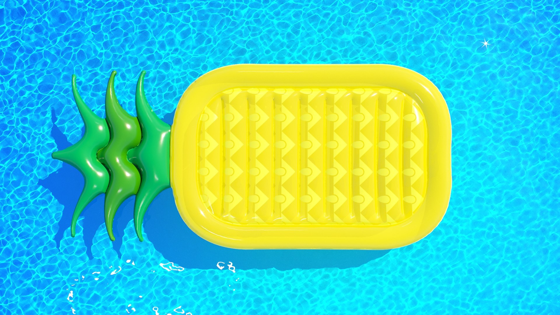 modelo 3d Flotador inflable gigante de piña para piscina - TurboSquid ...