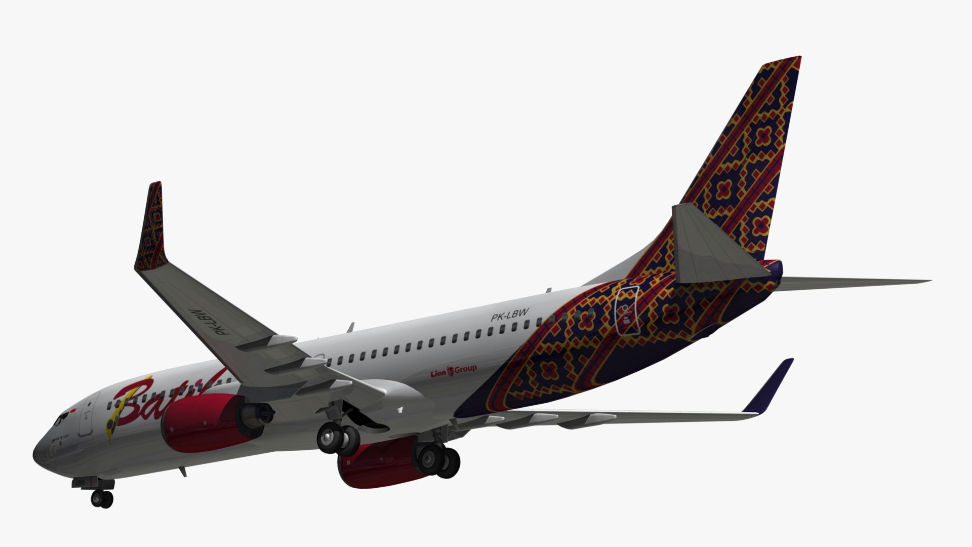 3D model boeing batik air - TurboSquid 1244634