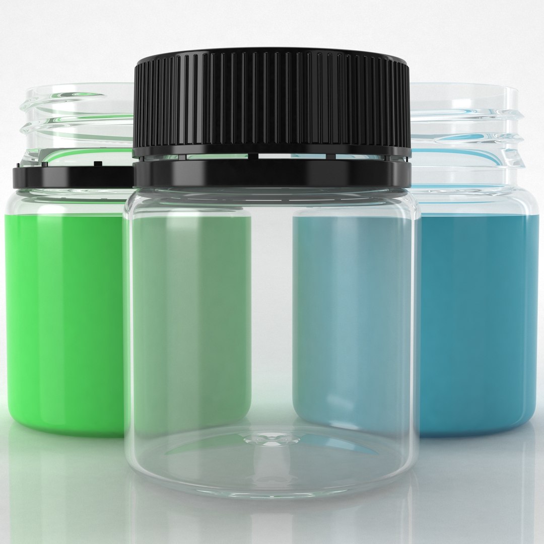 3D Ink Bottle Model - TurboSquid 1691045
