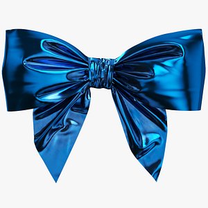 3D model blue bow 02